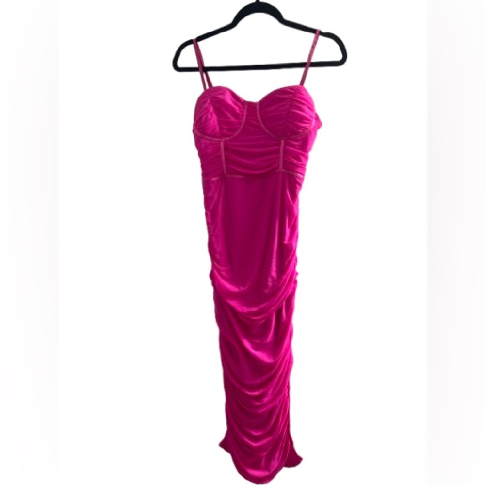 SHEIN Strap Fuchsia Dress